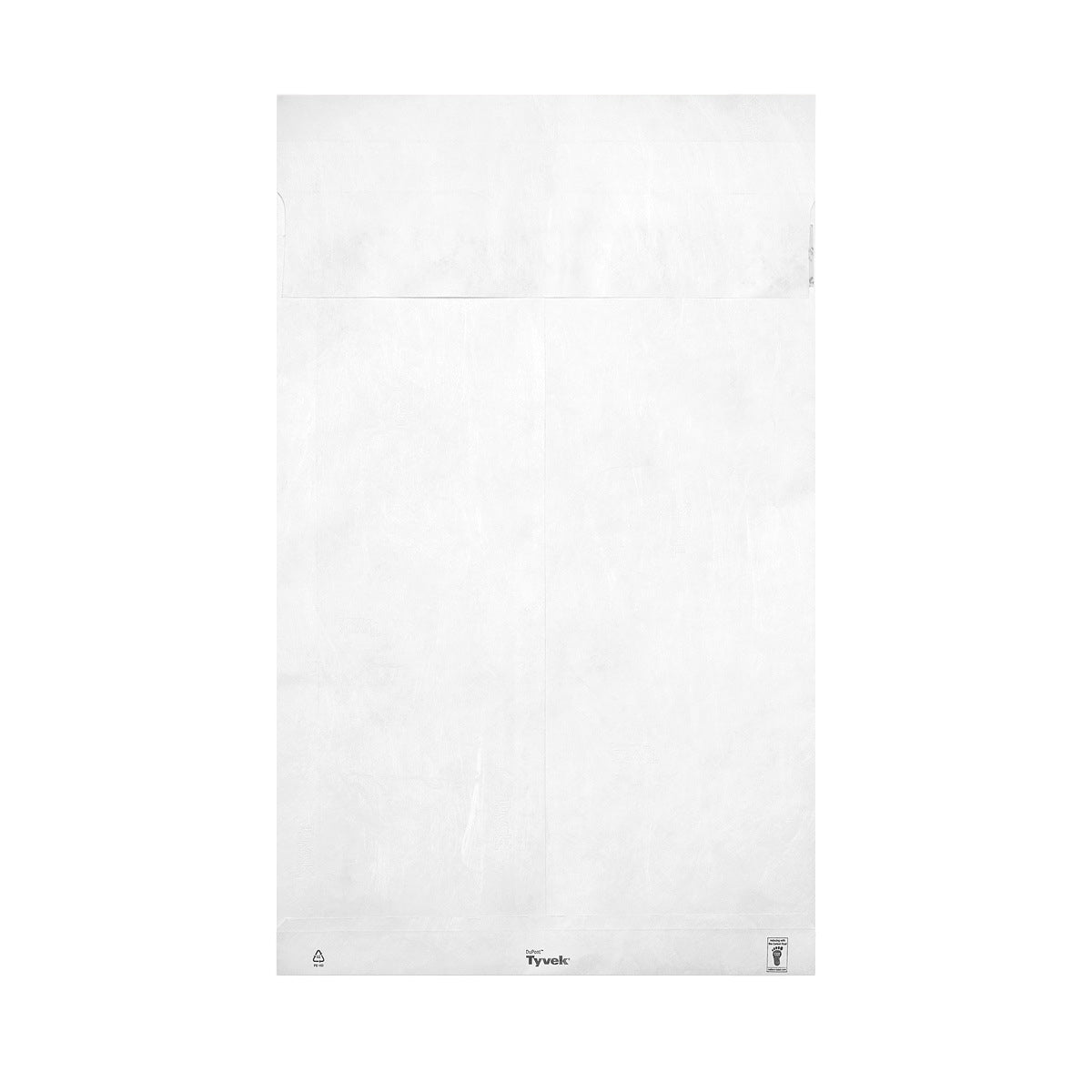 Weiße Tyvek Faltentasche 250x176x38 mm