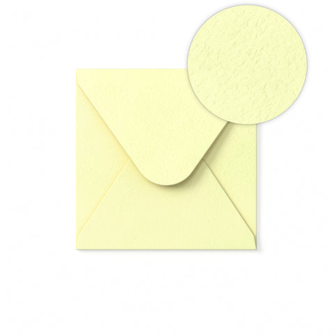 Ivory Envelope Hammered Texture 130x130 mm