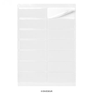 Rechteckige Klebeetiketten