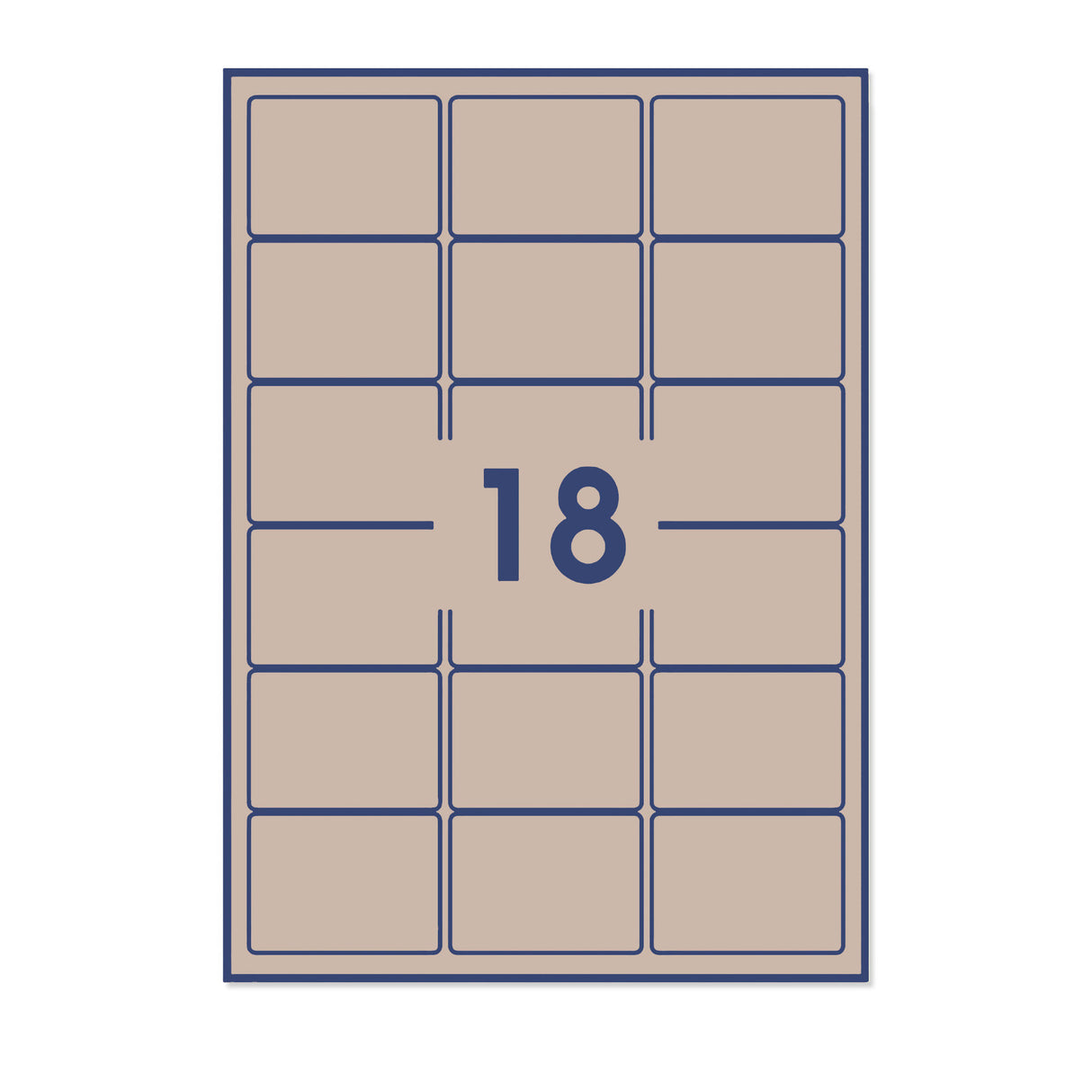 Rechteckige Klebeetiketten