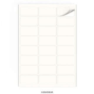 Rechteckige Klebeetiketten