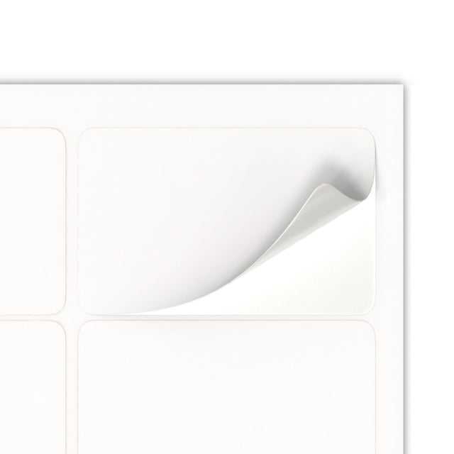 Rectangle Adhesive Labels Diamond White 64 x 34 mm (24 labels)