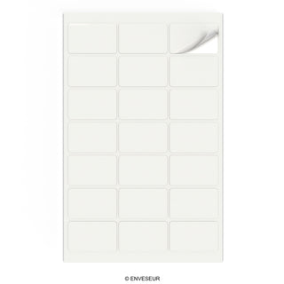 Rechteckige Klebeetiketten
