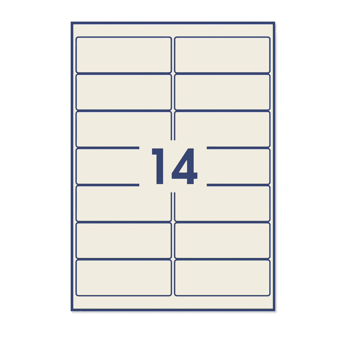 Rechteckige Klebeetiketten