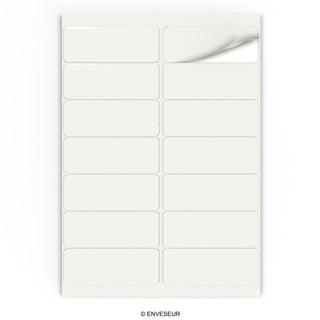 Rechteckige Klebeetiketten