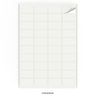 Rechteckige Klebeetiketten