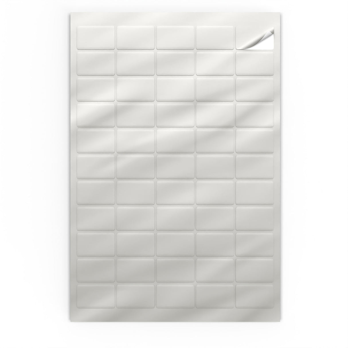 Rechteckige Klebeetiketten