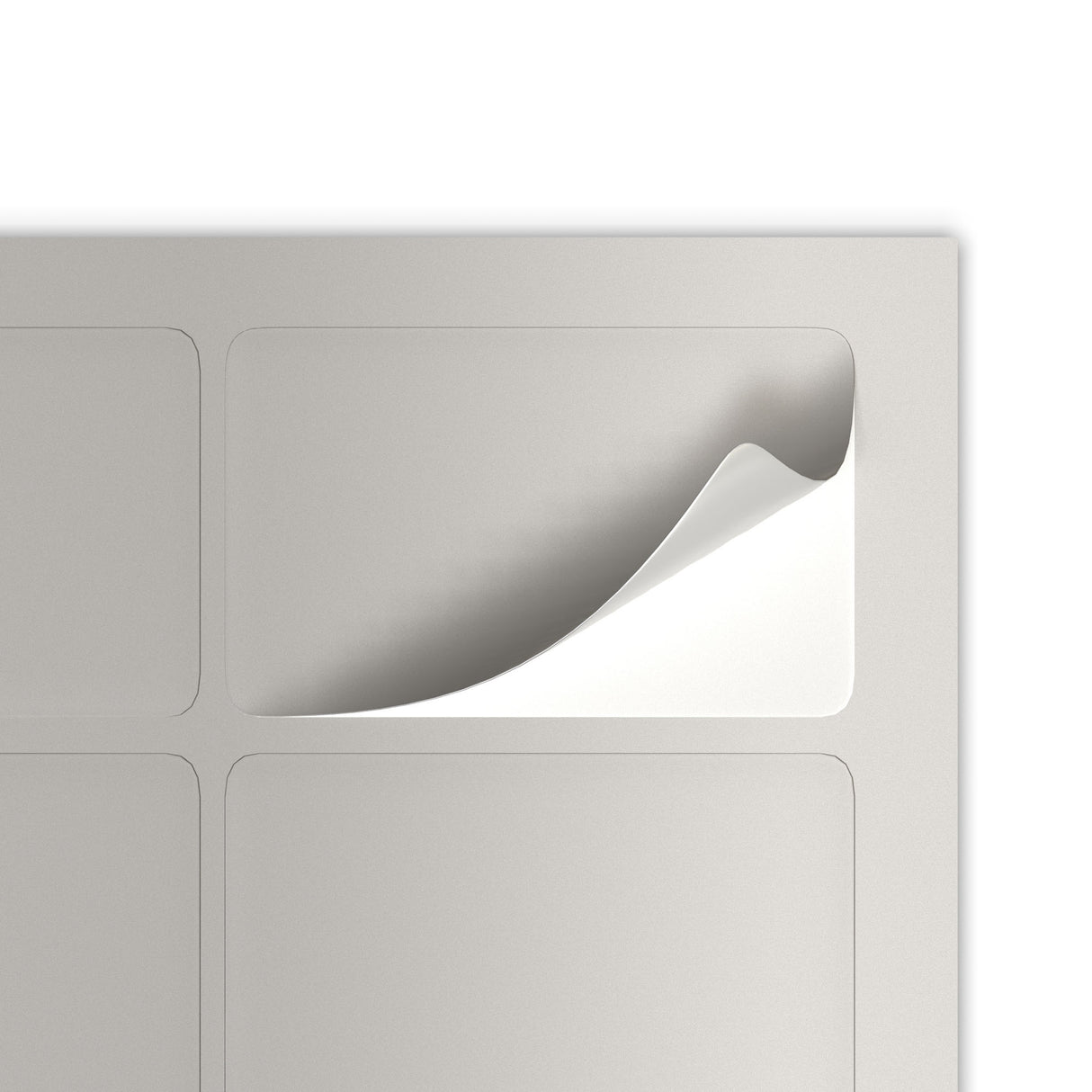 Rechteckige Klebeetiketten