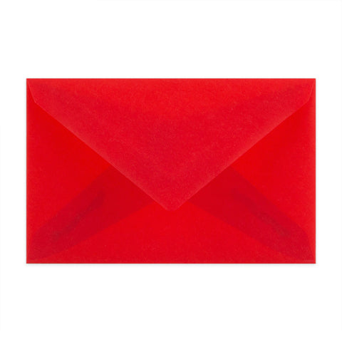 Coloured Translucent Envelopes Red 62 x 98 mm