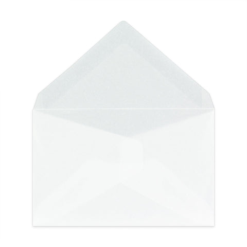 Coloured Translucent Envelopes Clear 62 x 98 mm