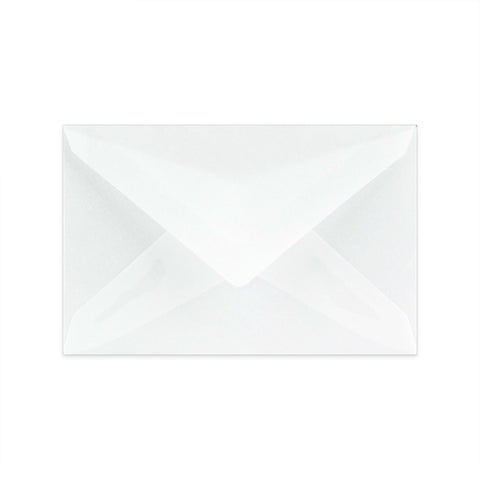 Coloured Translucent Envelopes Clear 62 x 98 mm