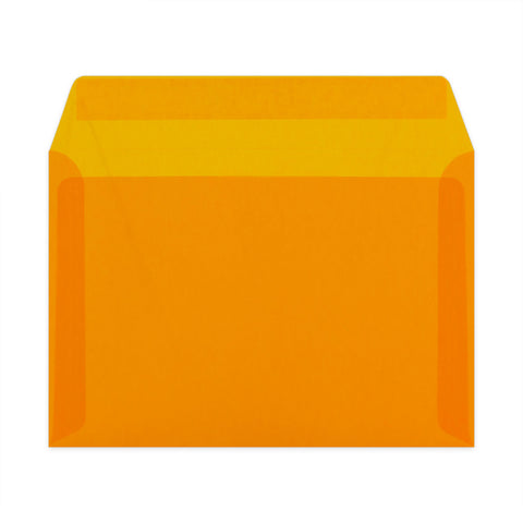 Coloured Translucent Envelopes Orange 162 x 229 mm (C5)