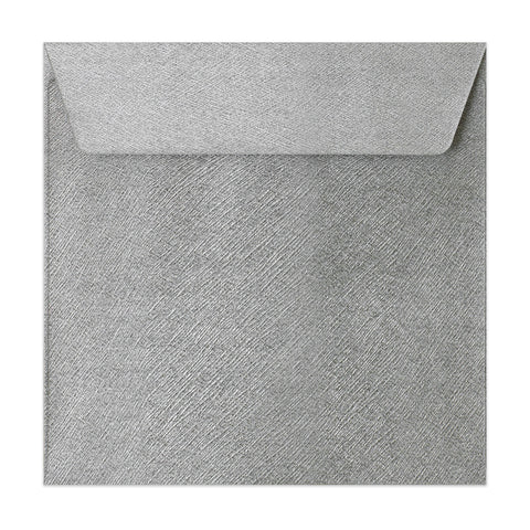 Textured Envelopes Silver 130 x 130 mm