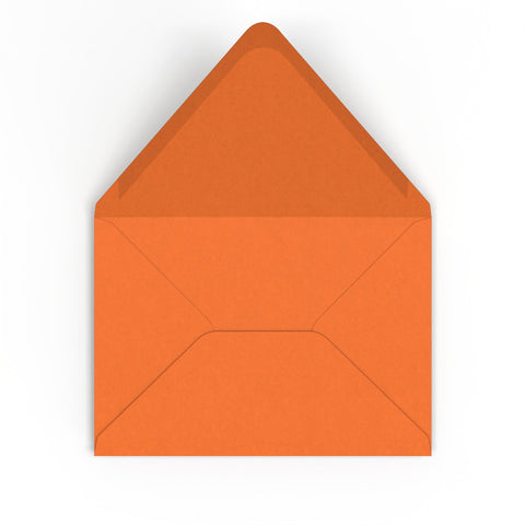 C5 Flame Orange British Made Gummed V-Flap Envelope (162 x 229mm)