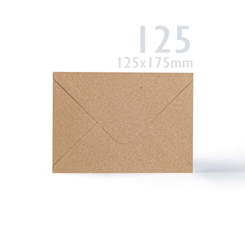 Kraft Cards & Envelopes Pack Manila 130x130 mm + 125x125 mm