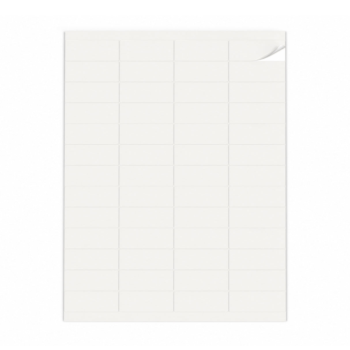 Weiße Etiketten Packungen XS - 100 Blatt