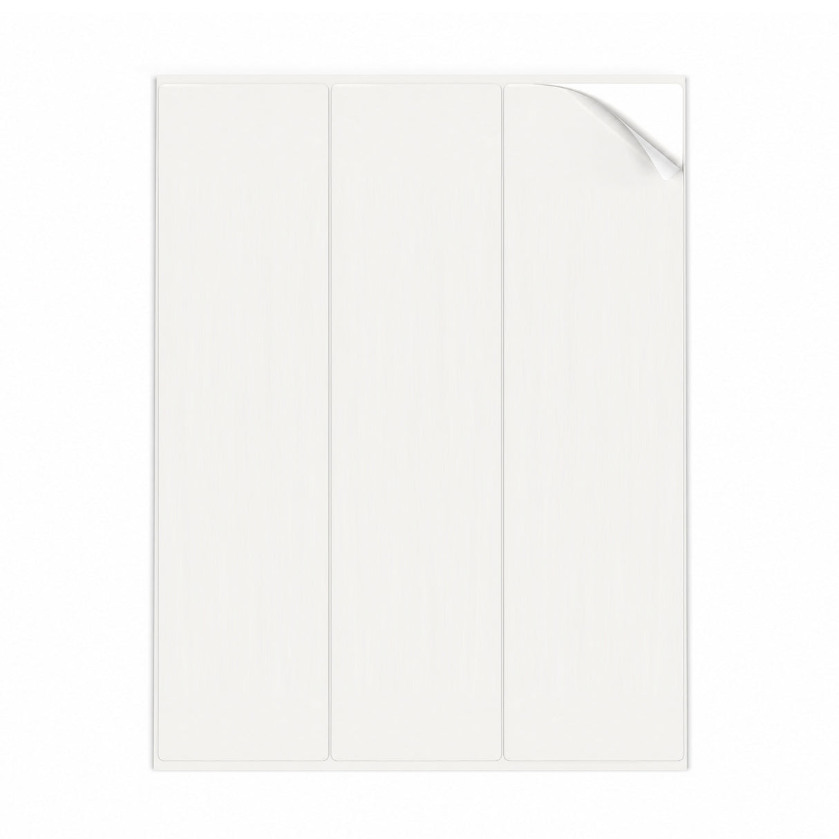 Weiße Etiketten Packungen XL - 100 Blatt