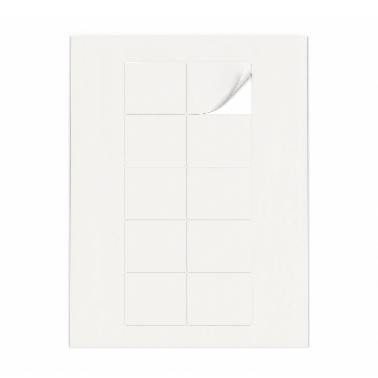 Weiße Etiketten Packungen M - 100 Blatt