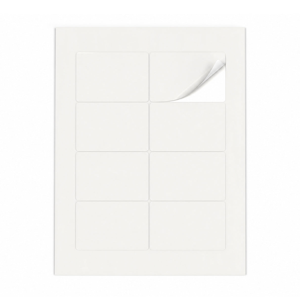 Weiße Etiketten Packungen ML - 100 Blatt