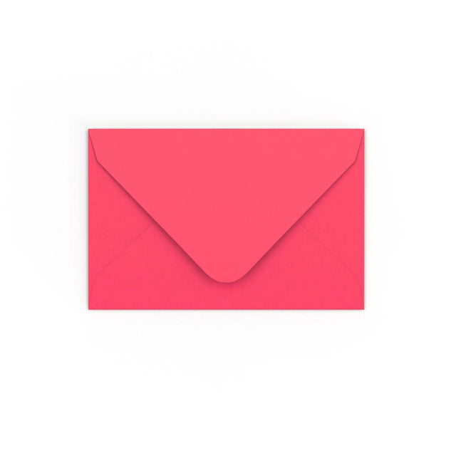Bright Pink Gummed V-Flap Envelope (65 x 94mm)