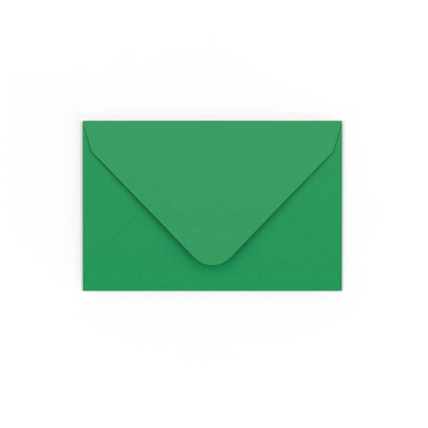 Dark Green Gummed V-Flap Envelope (65 x 94mm)