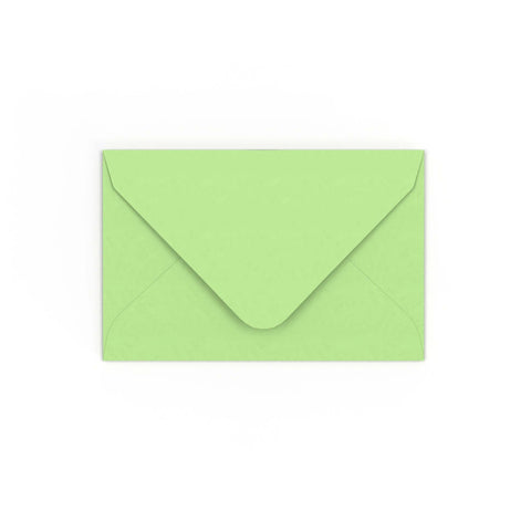 Pale Green Gummed V-Flap Envelope (65 x 94mm)