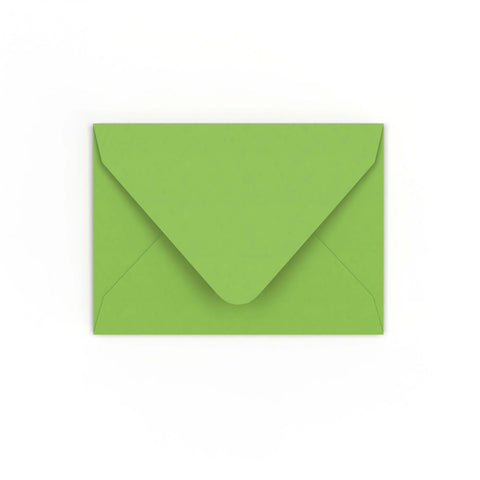 C7 Mid Green Gummed V-Flap Envelope (82 x 113mm)