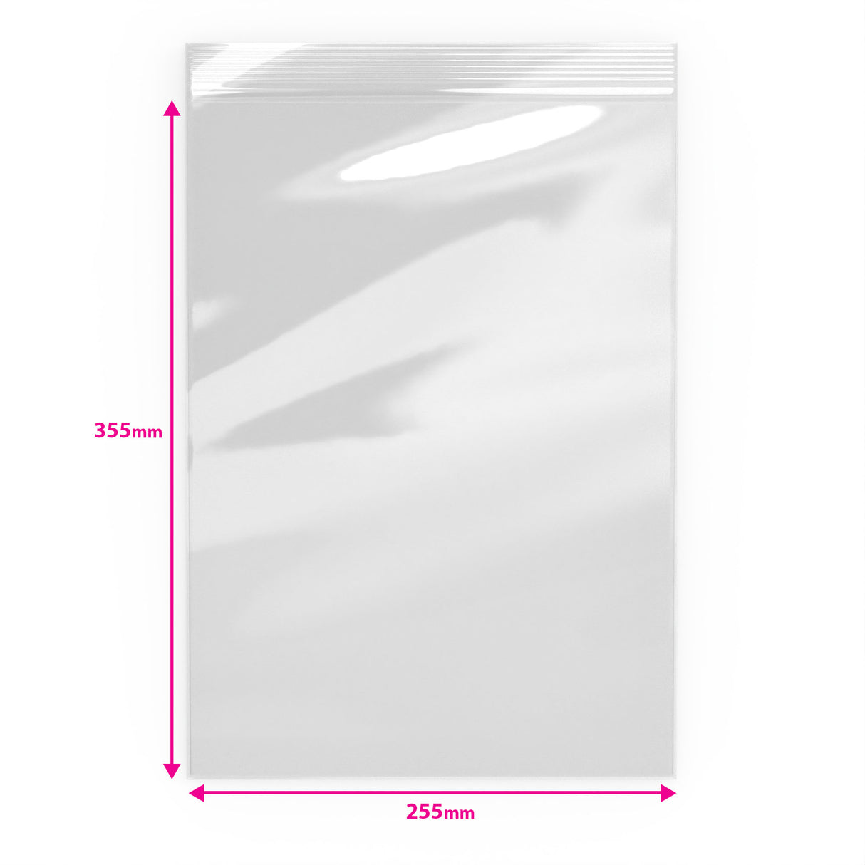 Transparente Druckverschlussbeutel