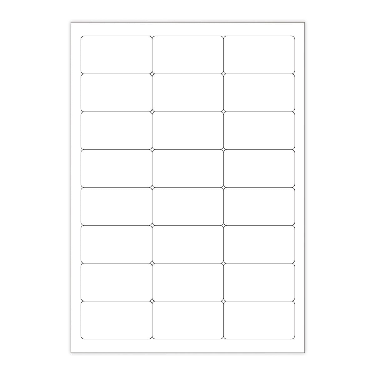 Weisser klarer klebeetiketten