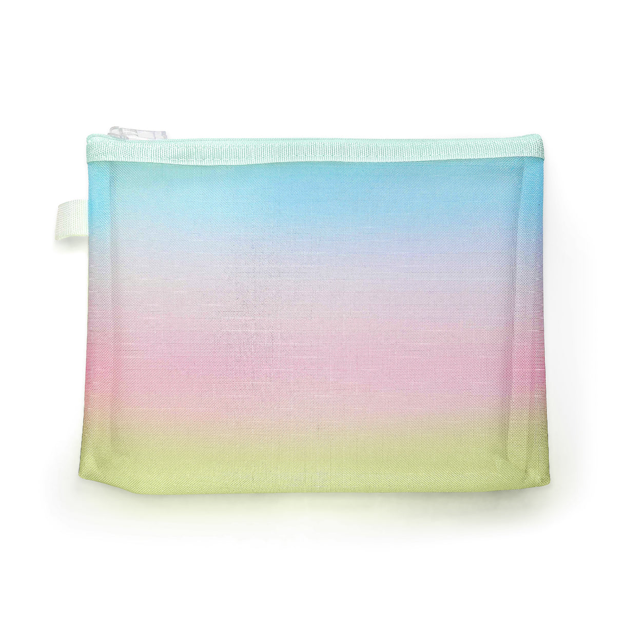 Nylon-Netztasche mit Farbverlauf und Reißverschluss