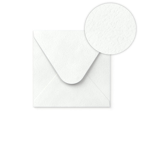 White Envelope Hammered Texture 110x100 mm