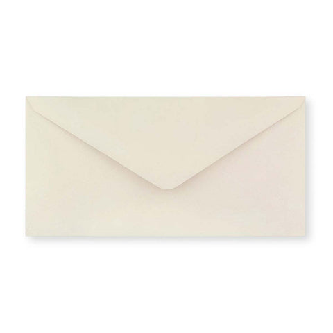 DL Ivory Wove Gummed V-Flap Envelope (110 x 220mm)