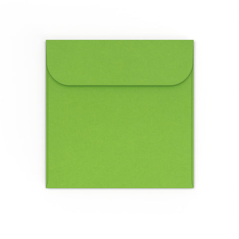 CD Window Envelopes Green 85 x 85 mm