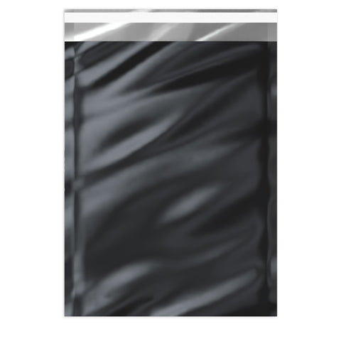 Metallic Finish Foil Bags Black 324 x 229 mm (C4)