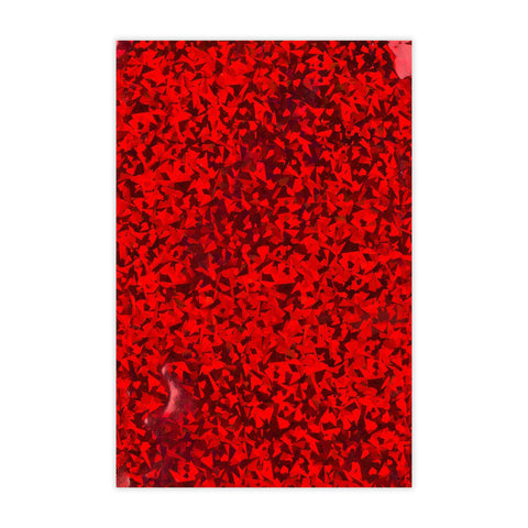 Holographic Finish Foil Bags Holographic Red 324 x 229 mm (C4)