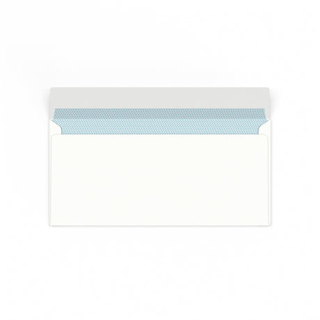 Weißer Laser-bedruckbarer Briefumschlag 110x220 mm (DL)