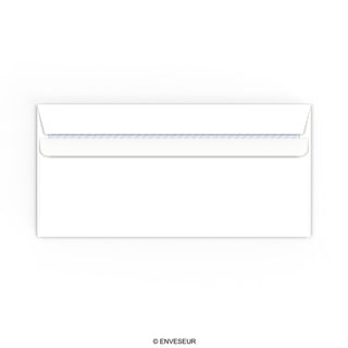 Weißer Briefumschlag 110x220 mm (DL)