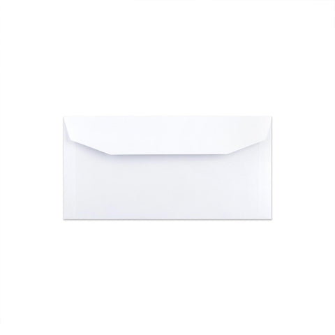 White Opaque Gummed Business Envelope (114 x 229mm)