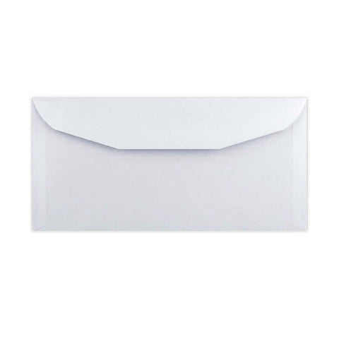 White Opaque Gummed Business Envelope (114 x 235mm)