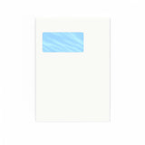 Weißer Briefumschlag mit Fenster 229x162 mm (C5)