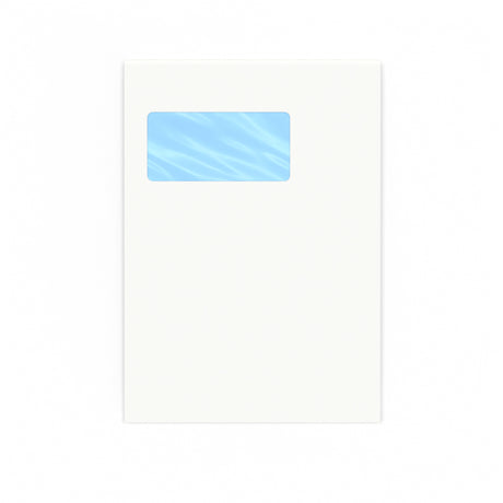Weißer Briefumschlag mit Fenster 229x162 mm (C5)