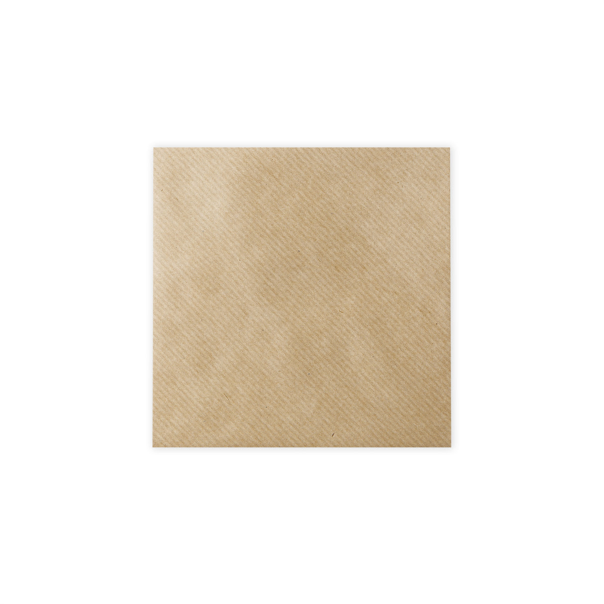 Geripptes Kraftpapier-Kuvert 130x130 mm