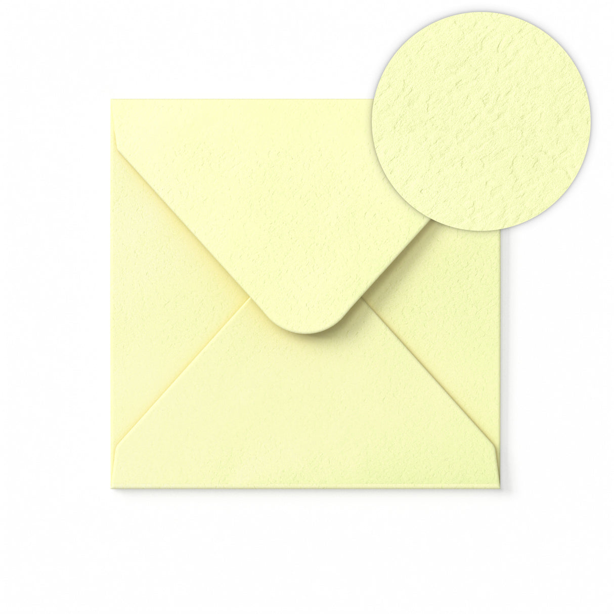 Kuvert Elfenbein gehämmert 155x155 mm