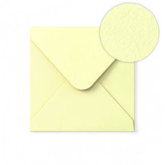 Kuvert Elfenbein gehämmert 155x155 mm