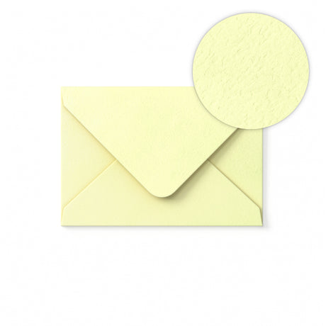 Kuvert Elfenbein gehämmert 65x94 mm