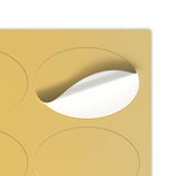 Ovale Klebeetiketten