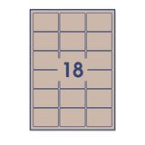  Rechteckige Klebeetiketten