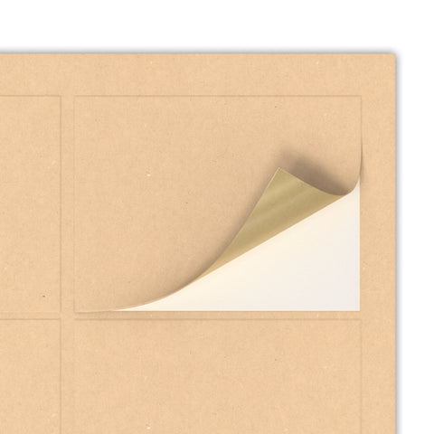 Rectangle Adhesive Labels Fleck 62 x 42 mm (18 labels)