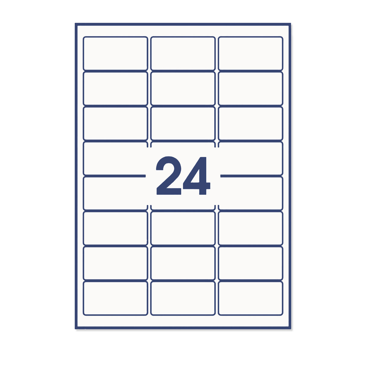  Rechteckige Klebeetiketten