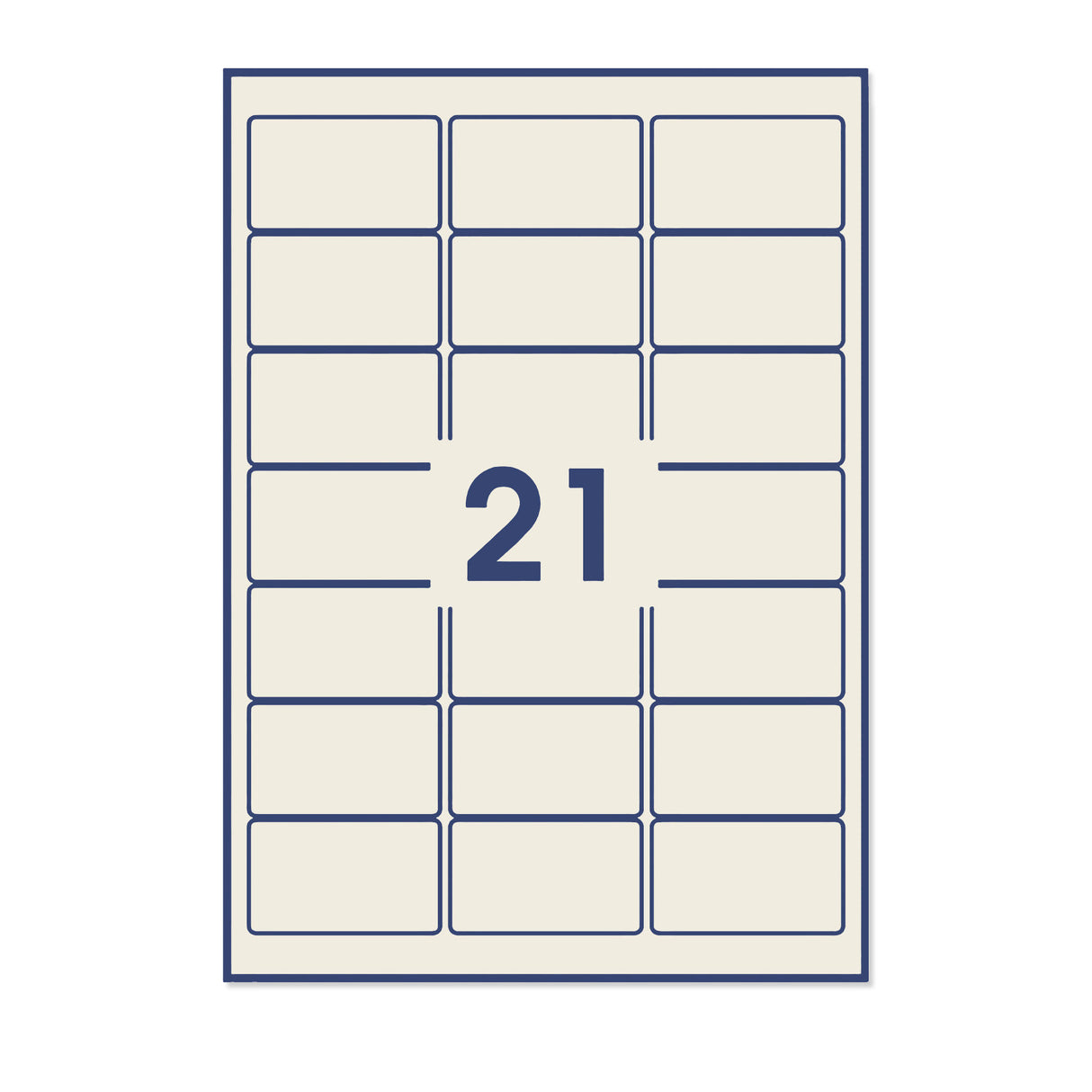  Rechteckige Klebeetiketten